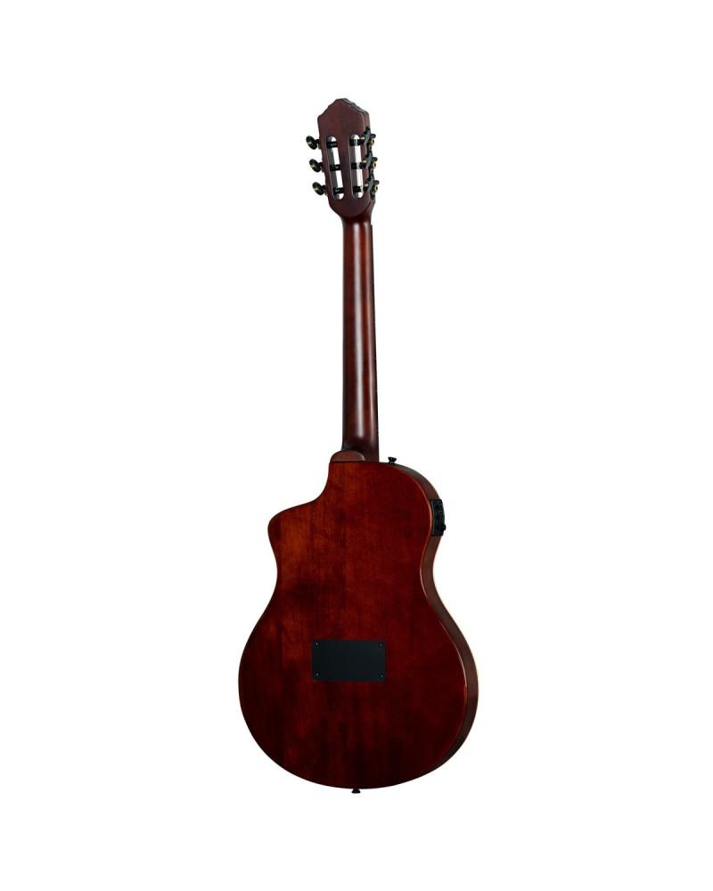 Ortega RTPSTD-NAT TourPlayer DeLuxe Nylon String Guitar 6-String - Spruce Natural + Gig Bag