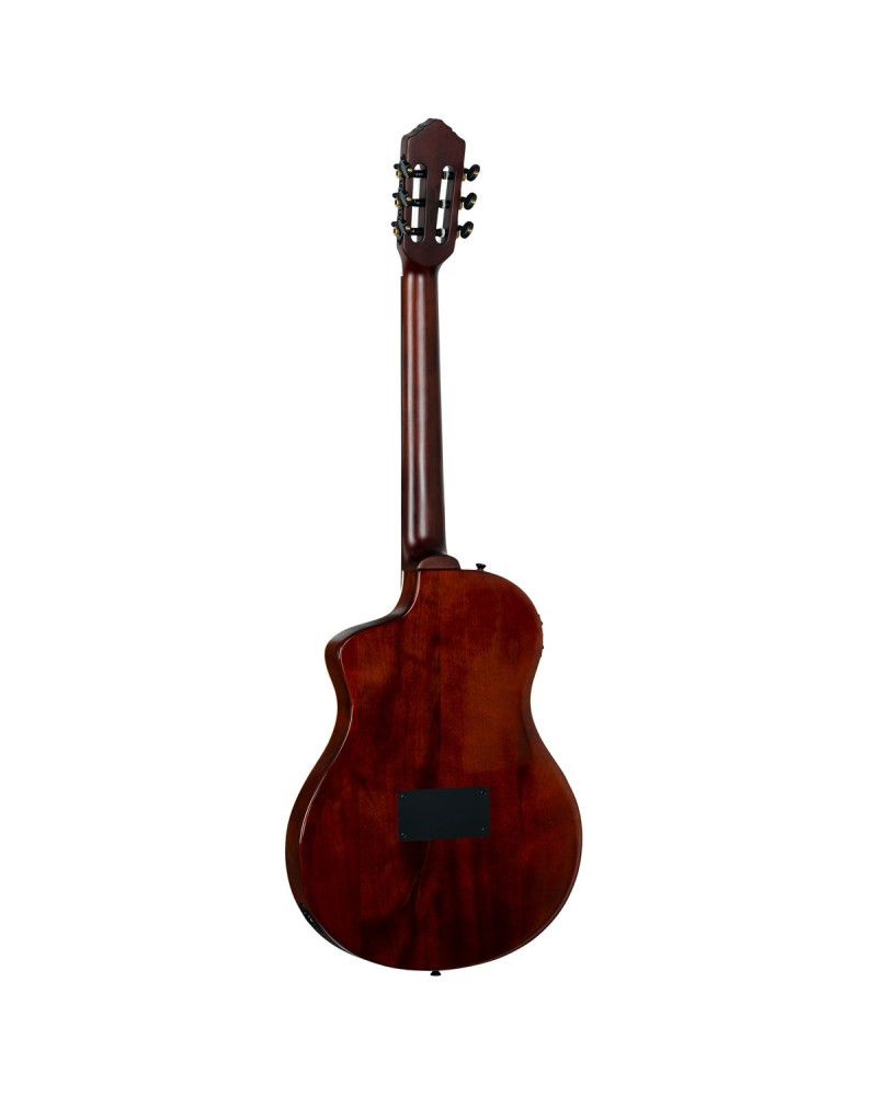 Ortega RTPSTD-NAT TourPlayer DeLuxe Nylon String Guitar 6-String - Spruce Natural + Gig Bag