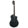 Ortega RTPSTD-SBK TourPlayer DeLuxe Nylon String Guitar 6-String - Spruce Black + Gig Bag