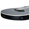 Ortega RTPSTD-SBK TourPlayer DeLuxe Nylon String Guitar 6-String - Spruce Black + Gig Bag