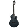 Ortega RTPSTD-SBK TourPlayer DeLuxe Nylon String Guitar 6-String - Spruce Black + Gig Bag