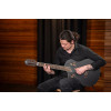 Ortega RTPSTD-SBK-L TourPlayer DeLuxe Nylon String Guitar 6-String Lefty - Spruce Black + Gig Bag