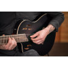 Ortega RTPSTD-SBK-L TourPlayer DeLuxe Nylon String Guitar 6-String Lefty - Spruce Black + Gig Bag