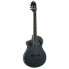 Ortega RTPSTD-SBK-L TourPlayer DeLuxe Nylon String Guitar 6-String Lefty - Spruce Black + Gig Bag