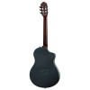 Ortega RTPSTD-SBK-L TourPlayer DeLuxe Nylon String Guitar 6-String Lefty - Spruce Black + Gig Bag