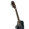 Ortega RTPSTD-SBK-L TourPlayer DeLuxe Nylon String Guitar 6-String Lefty - Spruce Black + Gig Bag