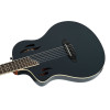Ortega RTPSTD-SBK-L TourPlayer DeLuxe Nylon String Guitar 6-String Lefty - Spruce Black + Gig Bag