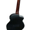Ortega RTPSTD-SBK-L TourPlayer DeLuxe Nylon String Guitar 6-String Lefty - Spruce Black + Gig Bag