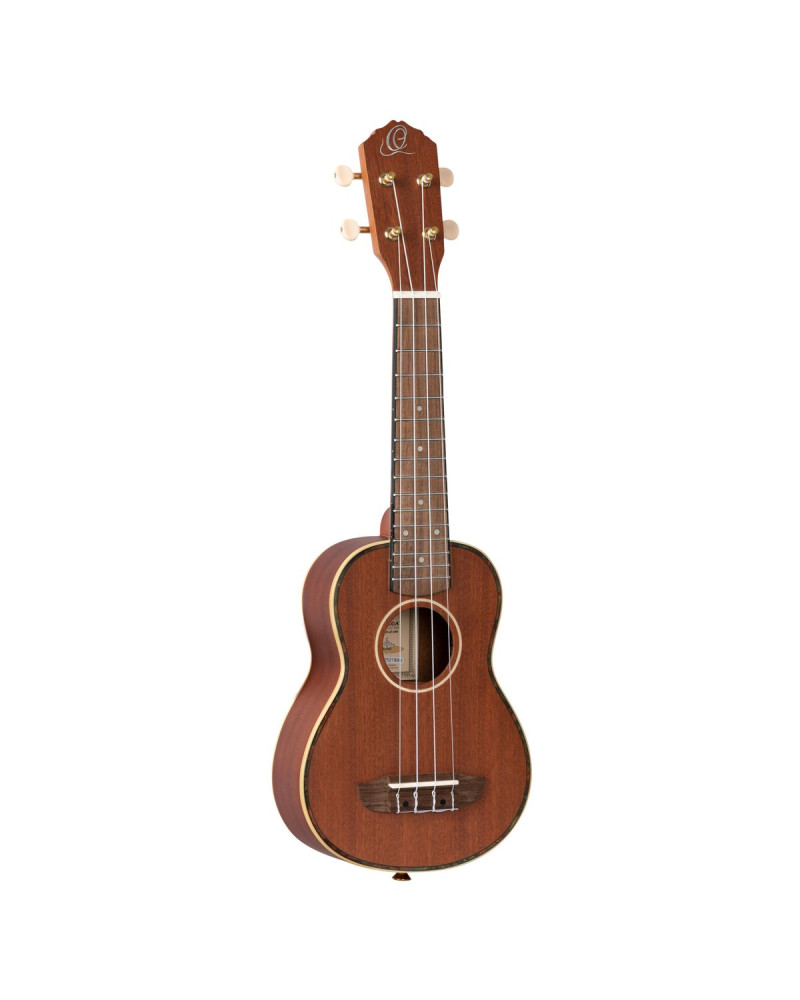Ortega RU10 Timber Series Soprano Ukulele 4 String - Mahogany Natural + Bag