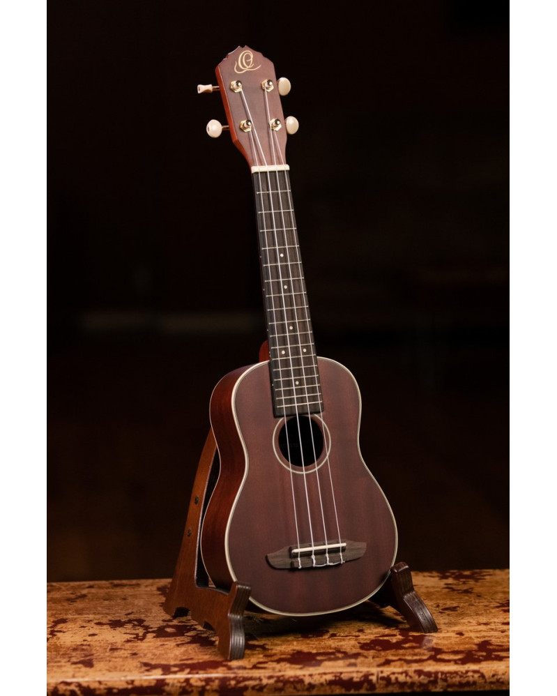 Ortega RU10 Timber Series Soprano Ukulele 4 String - Mahogany Natural + Bag