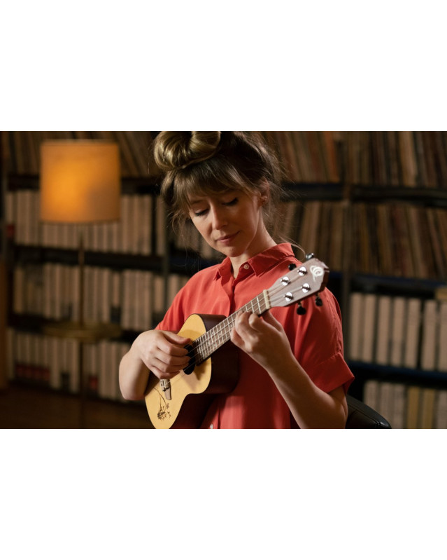 Ortega RU5 Bonfire Series Concert Ukulele 4 String - Spruce/Sapele Natural