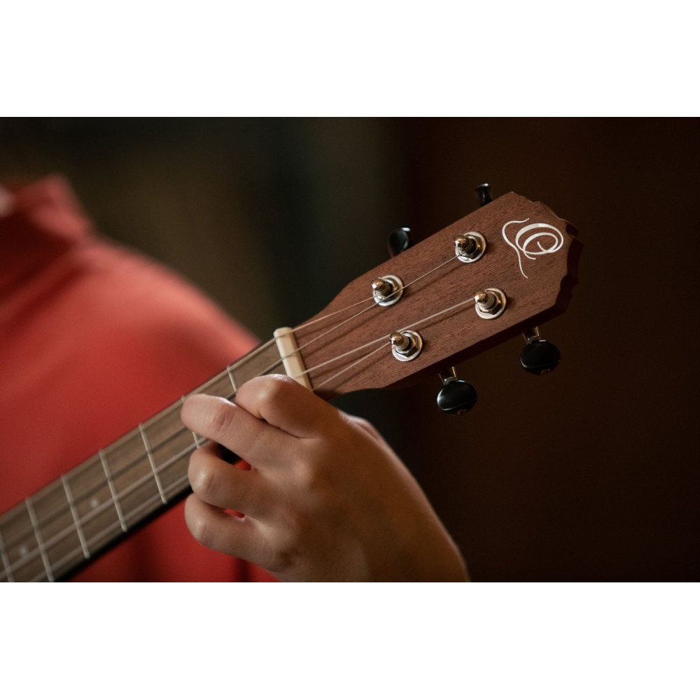 Ortega RU5-BA Bonfire Series Baritone Ukulele 4 String - Spruce/Sapele Natural