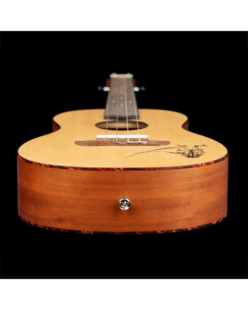 Ortega RU5-BA Bonfire Series Baritone Ukulele 4 String - Spruce/Sapele Natural