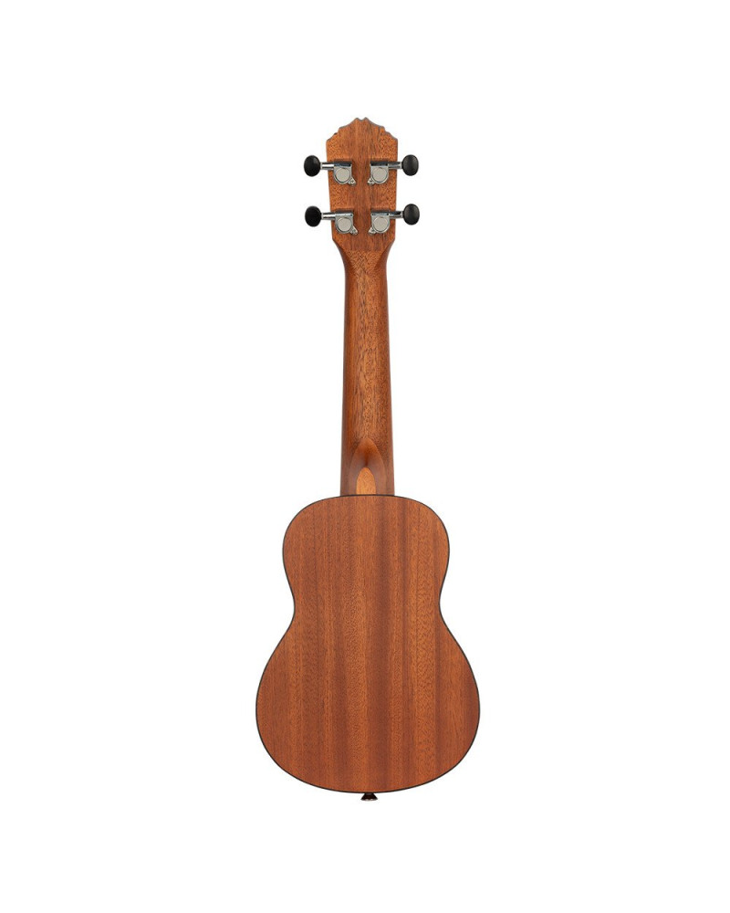 Ortega RU5-SO Bonfire Series Soprano Ukulele 4 String - Spruce/Sapele Natural
