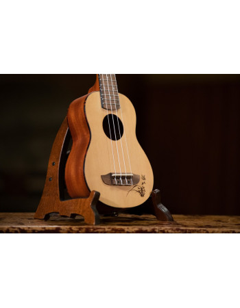 Ortega RU5-SO Bonfire Series Soprano Ukulele 4 String - Spruce/Sapele Natural