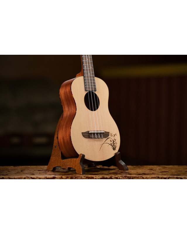 Ortega RU5-TE Bonfire Series Tenor Ukulele 4 String - Spruce/Sapele Natural