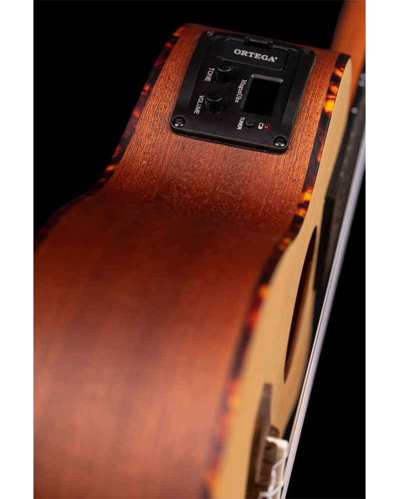 Ortega RU5CE Bonfire Series Preamp Concert Ukulele 4 String - Spruce/Sapele Natural