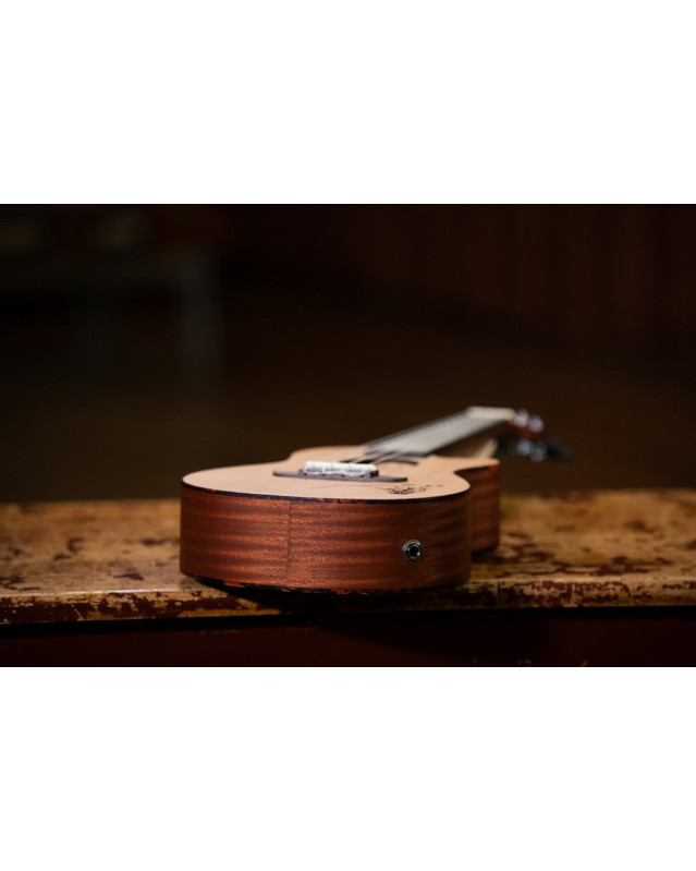Ortega RU5CE Bonfire Series Preamp Concert Ukulele 4 String - Spruce/Sapele Natural