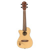 Ortega RU5CE-L Bonfire Series Preamp Concert Ukulele 4 String Lefty - Spruce/Sapele Natural