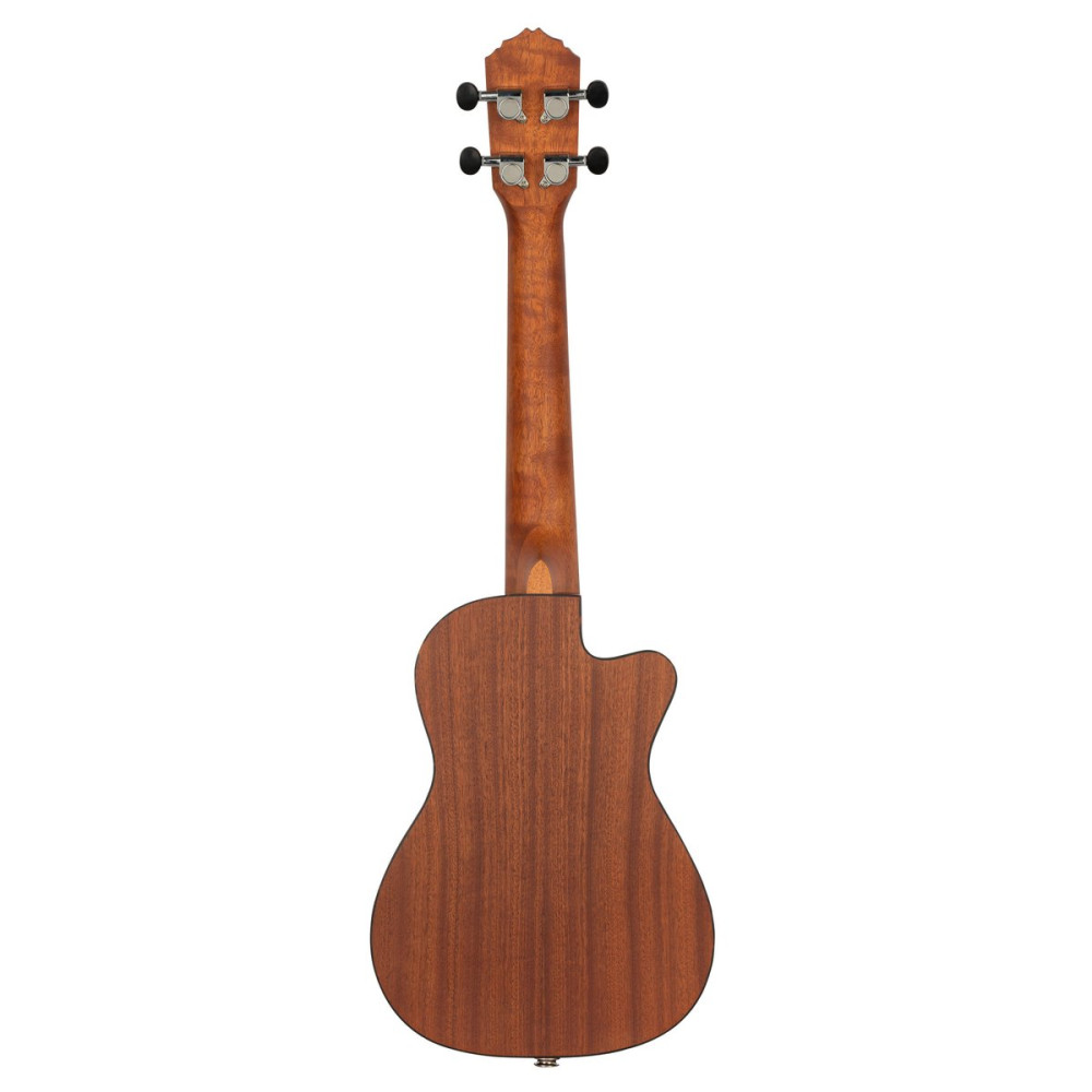 Ortega RU5CE-L Bonfire Series Preamp Concert Ukulele 4 String Lefty - Spruce/Sapele Natural