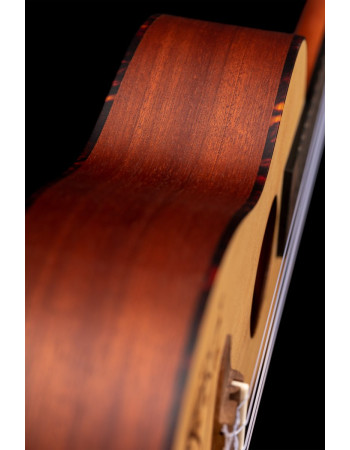 Ortega RU5L Bonfire Series Concert Ukulele 4 String Lefty - Spruce/Sapele Natural