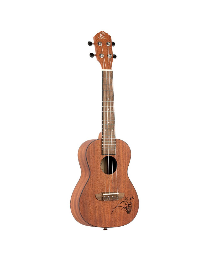 Ortega RU5MM Bonfire Series Concert Ukulele 4 String - Sapele Natural