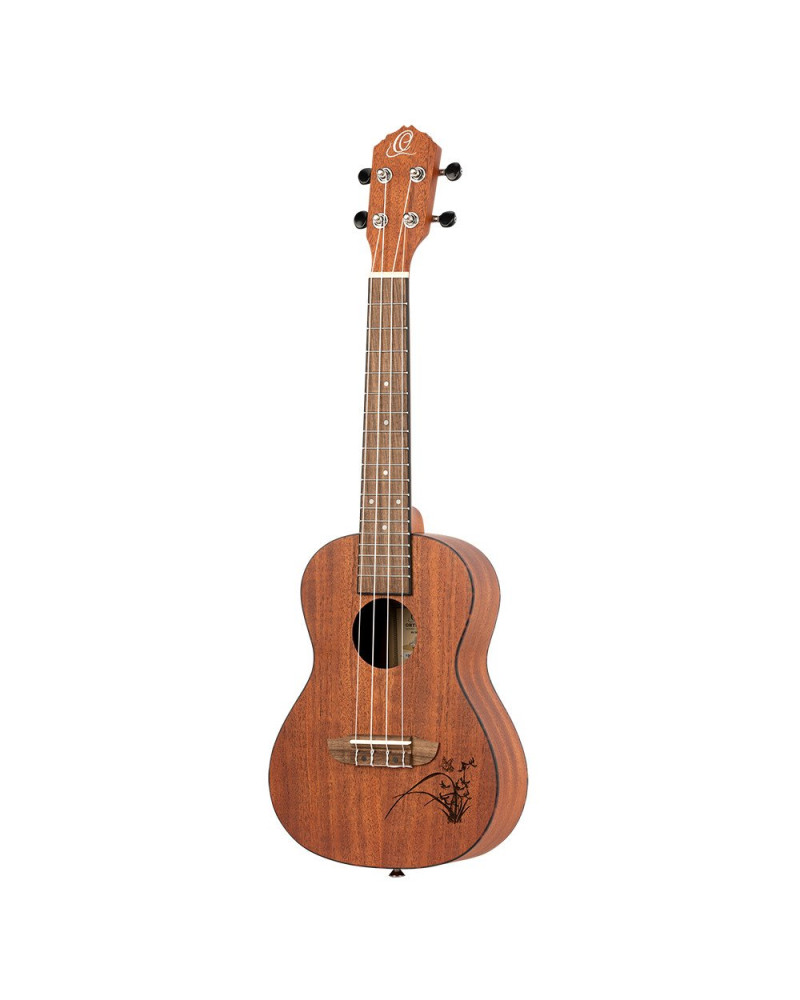 Ortega RU5MM Bonfire Series Concert Ukulele 4 String - Sapele Natural