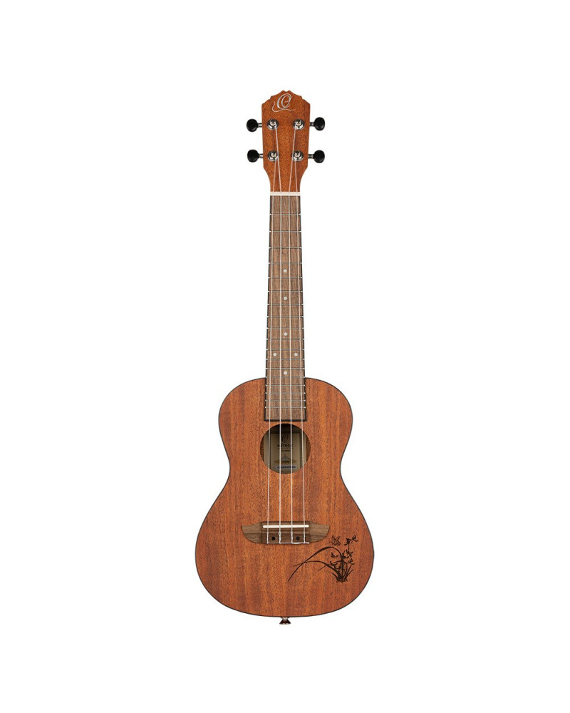 Ortega RU5MM Bonfire Series Concert Ukulele 4 String - Sapele Natural
