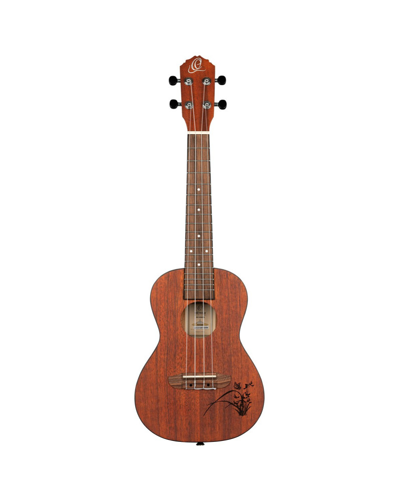 Ortega RU5MM Bonfire Series Concert Ukulele 4 String - Sapele Natural