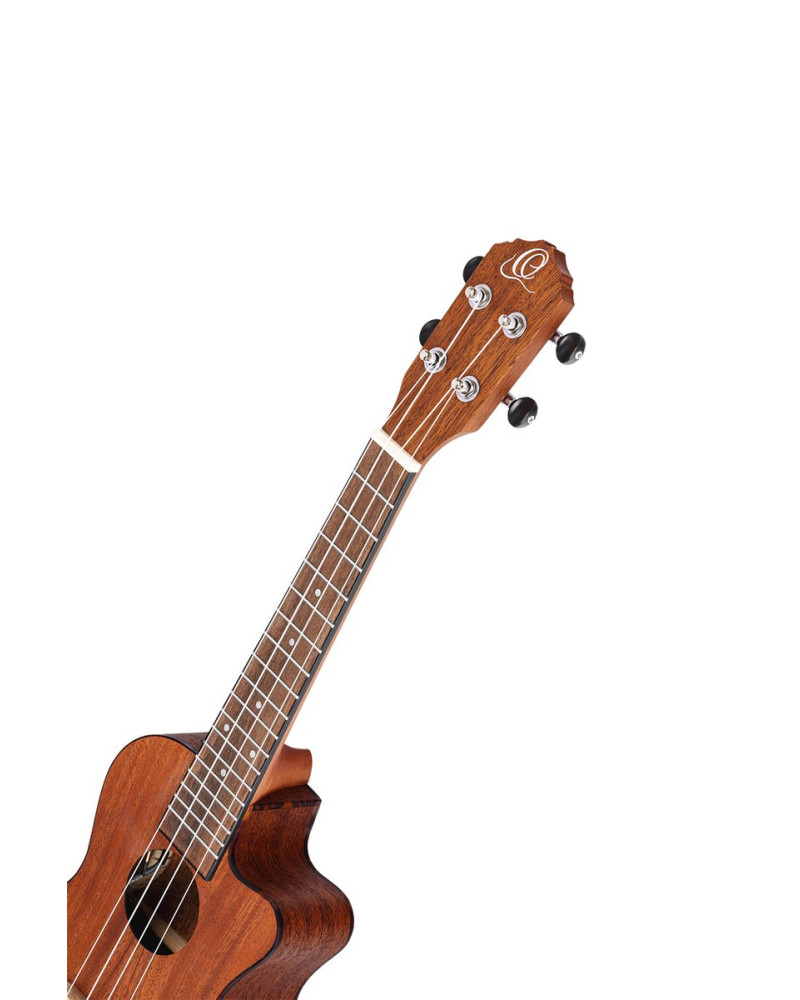 Ortega RU5MM-CE Bonfire Series Preamp Concert Ukulele 4 String - Sapele Natural