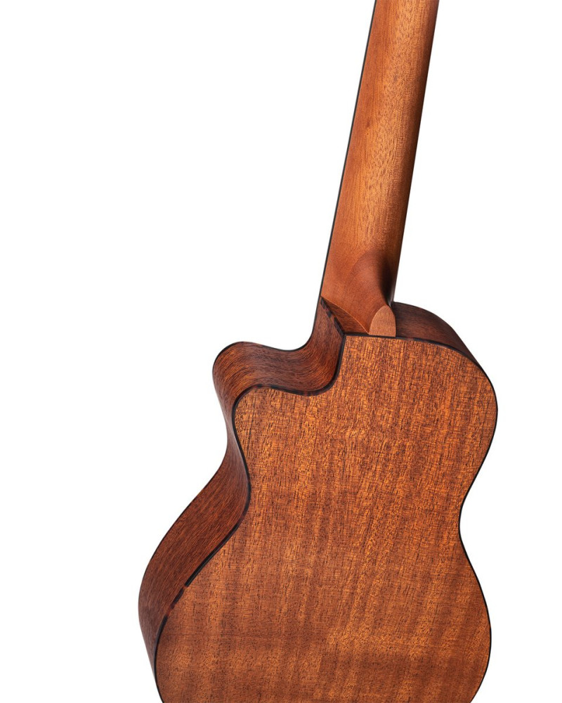 Ortega RU5MM-CE Bonfire Series Preamp Concert Ukulele 4 String - Sapele Natural