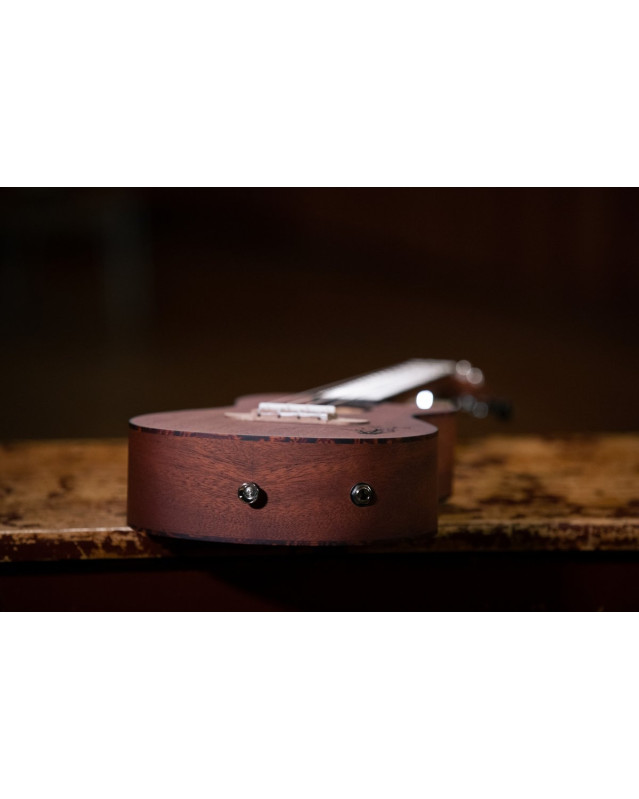 Ortega RU5MM-CE Bonfire Series Preamp Concert Ukulele 4 String - Sapele Natural