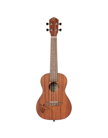 Ortega RU5MM-L Bonfire Series Concert Ukulele 4 String Lefty - Sapele Natural