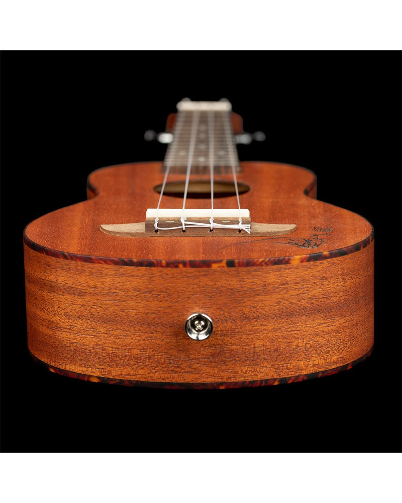 Ortega RU5MM-SO Bonfire Series Soprano Ukulele 4 String - Sapele Natural
