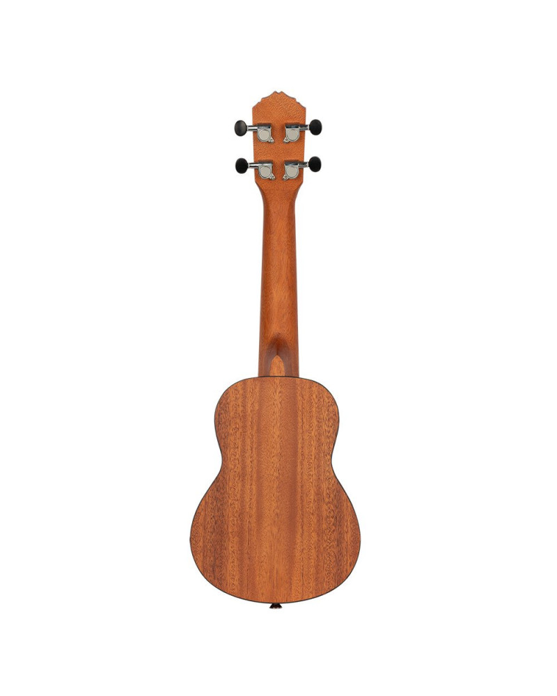 Ortega RU5MM-SO Bonfire Series Soprano Ukulele 4 String - Sapele Natural