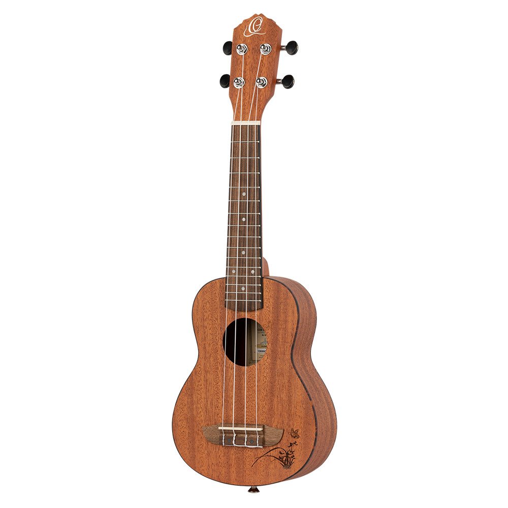 Ortega RU5MM-SO Bonfire Series Soprano Ukulele 4 String - Sapele Natural