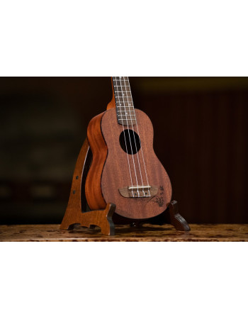 Ortega RU5MM-SO Bonfire Series Soprano Ukulele 4 String - Sapele Natural