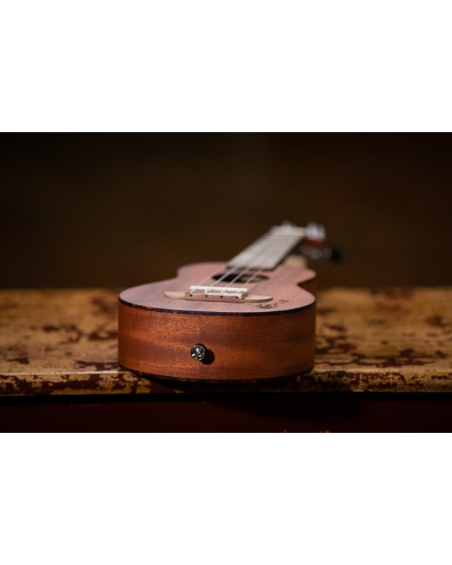 Ortega RU5MM-SO Bonfire Series Soprano Ukulele 4 String - Sapele Natural