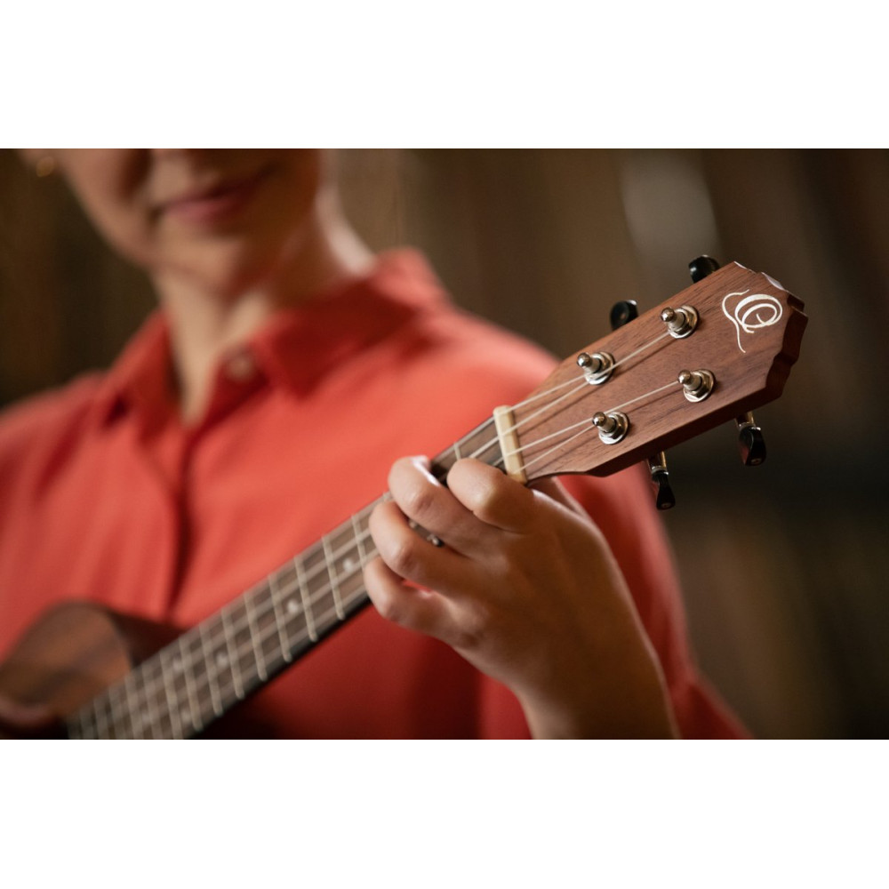 Ortega RU5MM-TE Bonfire Series Tenor Ukulele 4 String - Sapele Natural