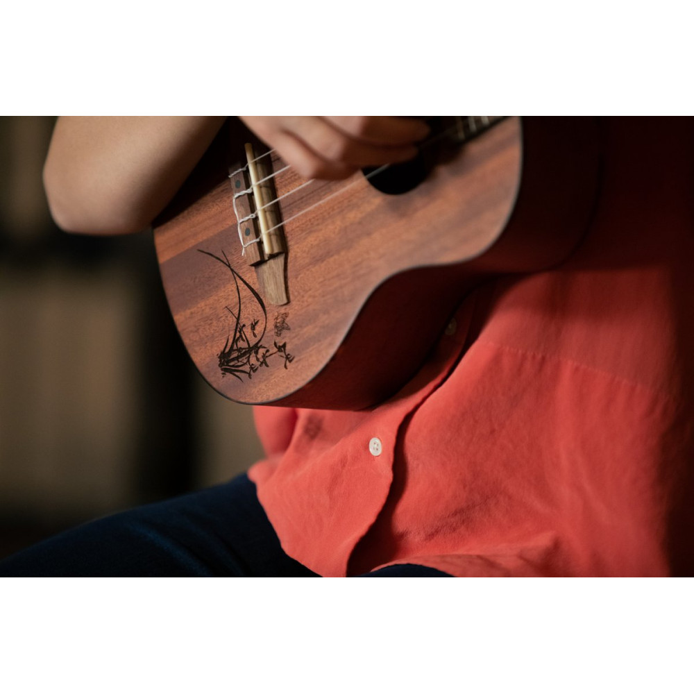 Ortega RU5MM-TE Bonfire Series Tenor Ukulele 4 String - Sapele Natural