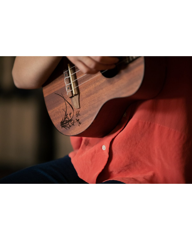 Ortega RU5MM-TE Bonfire Series Tenor Ukulele 4 String - Sapele Natural