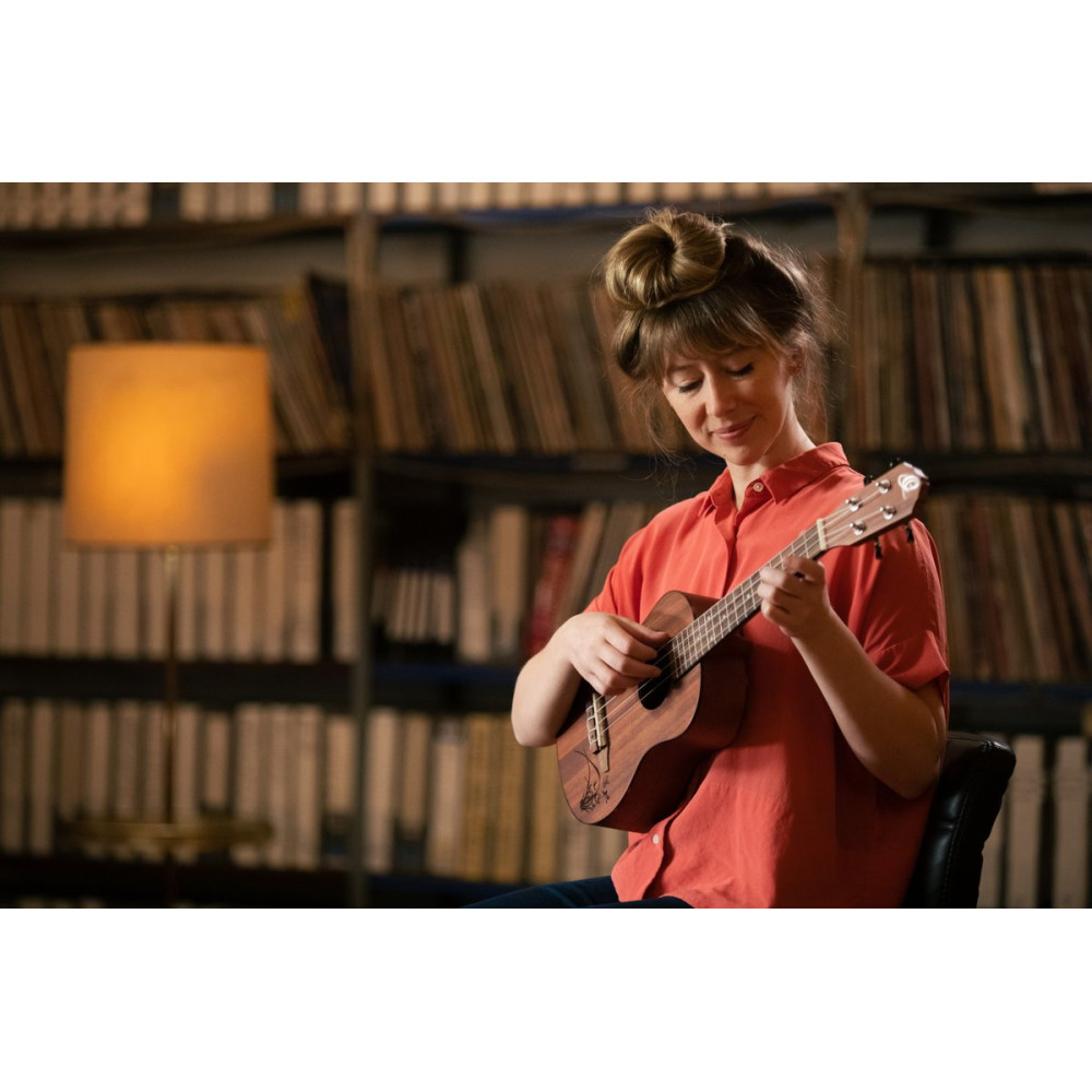 Ortega RU5MM-TE Bonfire Series Tenor Ukulele 4 String - Sapele Natural
