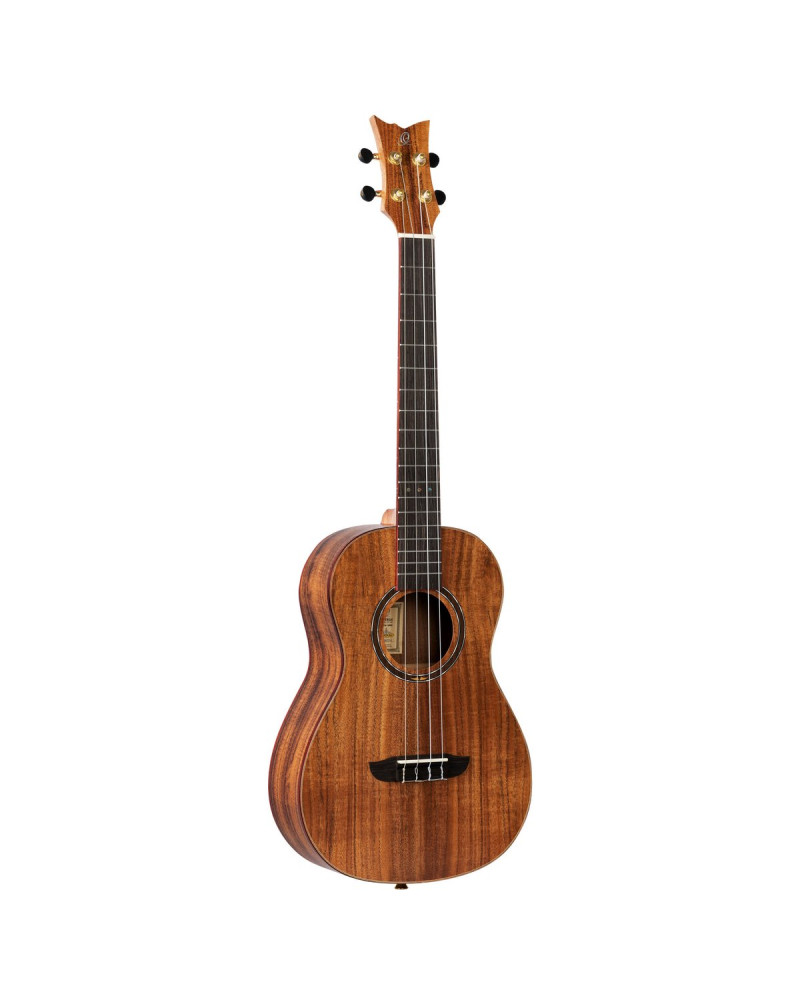 Ortega RUACA-BA Timber Series Baritone Ukulele 4 String - Acacia Natural + Bag