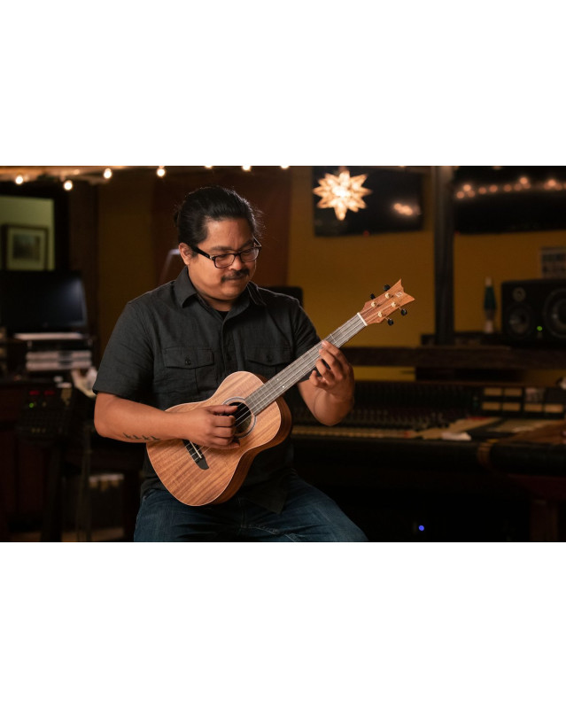 Ortega RUACA-BA Timber Series Baritone Ukulele 4 String - Acacia Natural + Bag