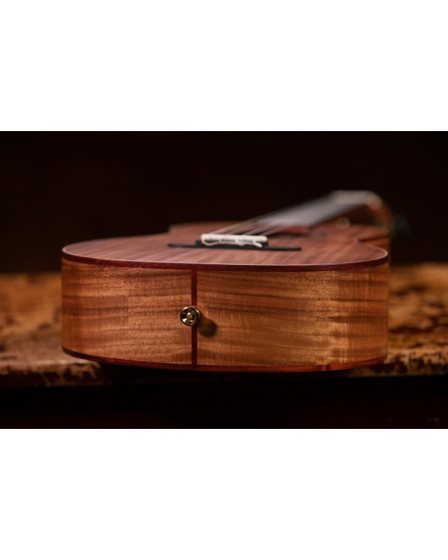 Ortega RUACA-BA Timber Series Baritone Ukulele 4 String - Acacia Natural + Bag