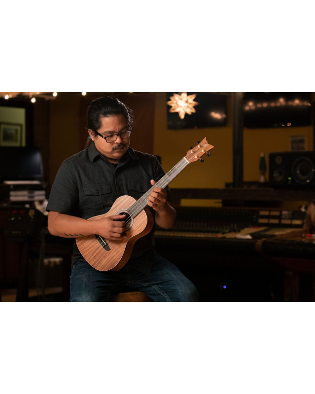 Ortega RUACA-BA Timber Series Baritone Ukulele 4 String - Acacia Natural + Bag