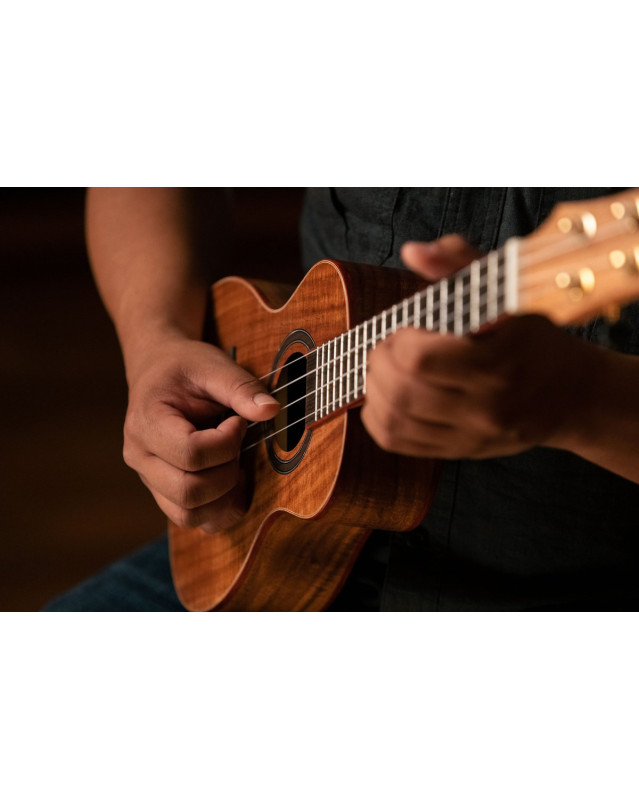 Ortega RUACA-CC Timber Series Concert Ukulele 4 String - Acacia Natural + Bag