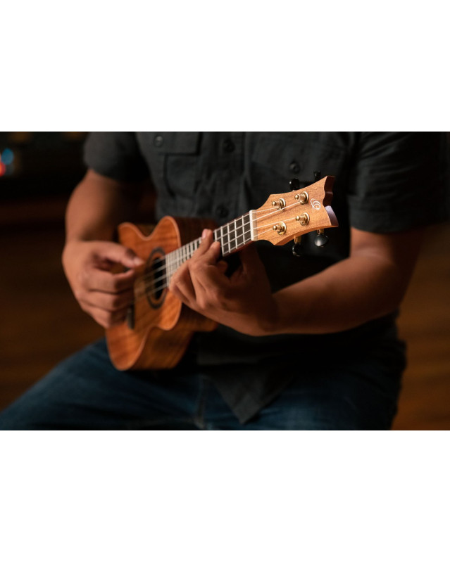 Ortega RUACA-CC Timber Series Concert Ukulele 4 String - Acacia Natural + Bag