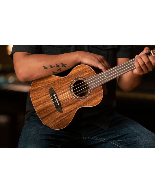 Ortega RUACA-TE Timber Series Tenor Ukulele 4 String - Acacia Natural + Bag