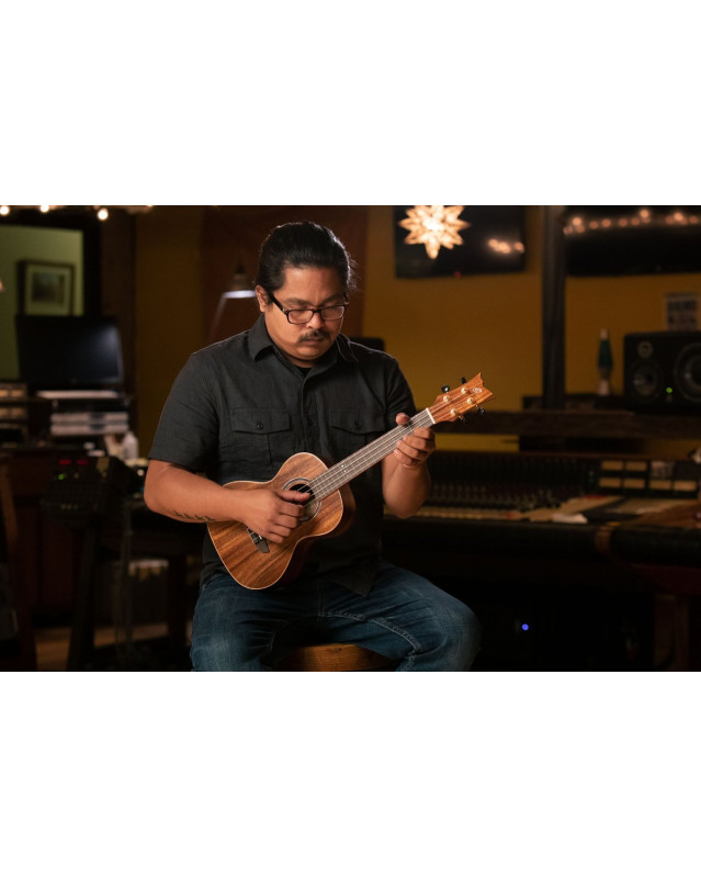 Ortega RUACA-TE Timber Series Tenor Ukulele 4 String - Acacia Natural + Bag